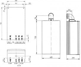 Газовий котел Baxi Eco-4S 1.24F одноконтурний турбований 765966601
