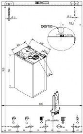 Газовый котел Baxi Nuvola Platinum+ 24 GA двухконтурный конденсационный 7107051