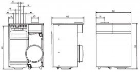 Газовий котел Baxi Slim 2.230 i двоконтурний димохідний підлоговий WSB434233010