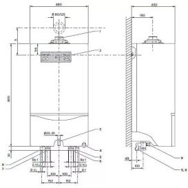 Газовий котел Vaillant ecoTEC plus VU OE 486/5-5 одноконтурний білий 0010021532