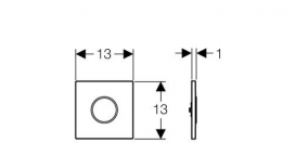 Geberit HyTronic Sigma10 ІК привід змиву для пісуара 116.025.KN.1