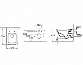 Унитаз подвесной Villeroy&Boch Omnia Architectura 5685H101+9M58S101 + Комплект 3 в 1 Geberit Duofix 458.121.21.1
