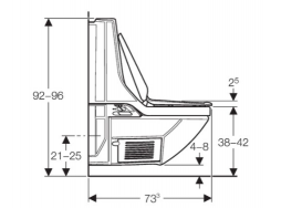 Унитаз-биде подвесной Geberit AquaClean 8000plus 186.100.10.1