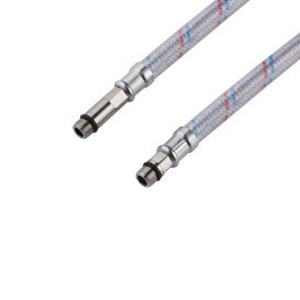 Гнучке підведення для підключення води Kroner KRM-50М10 ½х½ ВН 50 см нейлонова оплетка CV023680