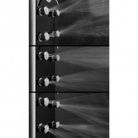 Гидромассажная панель для душа Dusel хром/черный DU616351B