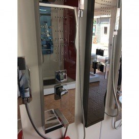 Гидромассажная панель для душа Dusel нержавеющая сталь хром Mars-T (2017A)