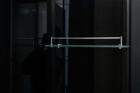 Гидромассажный бокс Diamond Premium 90х90 см серое стекло/профиль черный DP-358