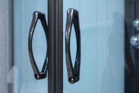 Гидромассажный бокс Diamond Premium 90х90 серое стекло/профиль черный DP-110