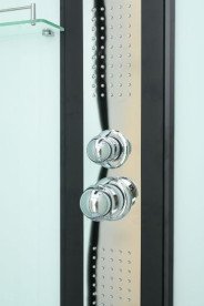 Гидромассажный бокс Diamond Premium 90х90 см матовое стекло/профиль черный DP-310