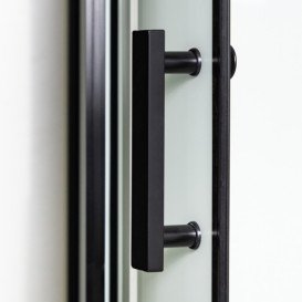 Гидромассажный бокс Insana Talija NEW 9090 90x90 профиль черный/стекло с узором А0048362