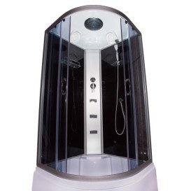 Гідромасажний бокс Vivia 120 RC 120х120 профіль сатин/тоноване скло А0053567