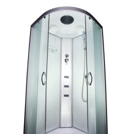 Гідромасажний бокс Vivia 62 RC W 100х100 профіль сатин/матове скло А0046448