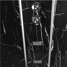 Гидромассажный бокс Vivia TKF 100 Черный оникс BG 100х100 профиль сатин/тонированное стекло А0045729