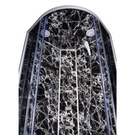 Гидромассажный бокс Vivia TKF 90-30 Черная паутина BG 90x90 профиль сатин/тонированное стекло А0046363