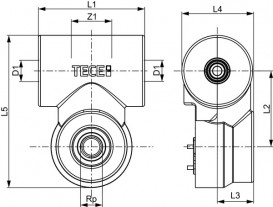 Гигиенический блок TECE Rp 1/2 для подключения горячей воды звуко- и теплоизоляции 720575