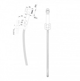 Гигиенический душ Imprese Grafiky графит ZMK041807121