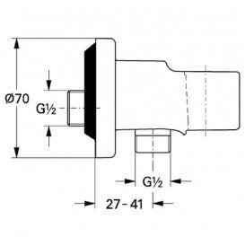 Гігієнічний душ із змішувачем прихованого монтажу Grohe BauLoop New з Tempesta-F хром UA11104200