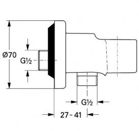 Гігієнічний душ із змішувачем прихованого монтажу Grohe BauEdge New з Tempesta-F хром UA28512002