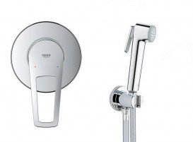 Гігієнічний душ із змішувачем прихованого монтажу Grohe QuickFix BauLoop New з Vitalio trigger spray хром UA202406QF