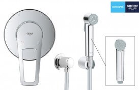 Гігієнічний душ із змішувачем прихованого монтажу Grohe QuickFix BauLoop New з Vitalio trigger spray хром UA202416QF
