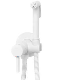 Гігієнічний душ із змішувачем прихованого монтажу Rea Loop білий матовий REA-B0255