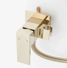 Гігієнічний душ із змішувачем прихованого монтажу Rea Fenix золотий REA-B5771