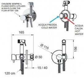 Гигиенический душ со смесителем скрытого монтажа Daniel Suvi черный матовый S20645S15
