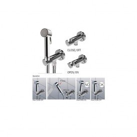 Гигиенический душ со встраиваемым прогрессивным смесителем Bossini Paloma Flat латунь хром E37015B00030015