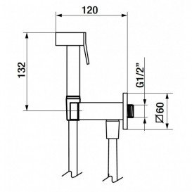 Гігієнічний набір GRB Intimixer хром 08155200