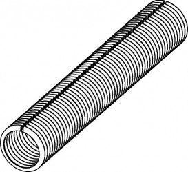 Гофрированная защитная труба TECE TECEfloor 28/23 с прорезями для защиты труб отопления 77911020