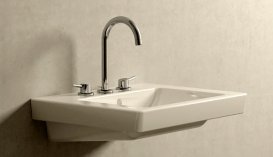 Змішувач для раковини Двохважеля з донним клапаном прихований Grohe колекція Concetto хром 20216001