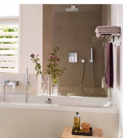  Набор для душа Grohe Eurocube с душевым гарнитуром (верхняя монтажная часть) хром 23409000