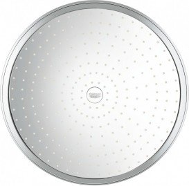 Лейка для верхнього душа з тропічним душем Grohe колекція Rainshower Cosmopolitan Metal хром 28778000