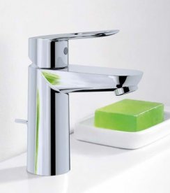 Смеситель для раковины однорычажный с донным клапаном Grohe колекция BauLoop хром 23335000