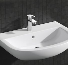 Смеситель для раковины однорычажный с донным клапаном Grohe колекция BauLoop хром 23335000