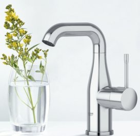 Змішувач для раковини одноважеля з донним клапаном Grohe колекція Essence + хром 23462001