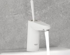 Змішувач для раковини з джойстиком з донним клапаном Grohe Eurodisc Joy білий 23425LS0