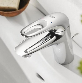 Змішувач для раковини одноважеля з донним клапаном Grohe колекція Eurostyle хром 33558003