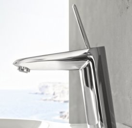 Смеситель для раковины с джойстиком с донным клапаном Grohe Eurodisc Joy хром 23427000
