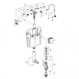 Бачок для унитаза скрытый Grohe GD2 11.8х46.7х51.9 38661000