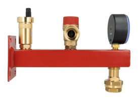 Група безпеки котла Afriso BSB Nmax UDT 42,6 кВт із клапаном безпеки MS 1,5 бар 9061110