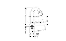 Hansgrohe AXOR Кран хром 13130000