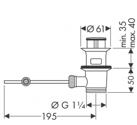 Hansgrohe Донный клапан 94139000