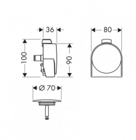 Hansgrohe Exafill S наружная часть 58117000