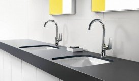 Смеситель для раковины однорычажный с донным клапаном высокий Hansgrohe Logis хром 71130000