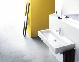 Змішувач для раковини одноважеля з донним клапаном Hansgrohe колекція Metris хром 31080000