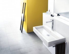 Змішувач для раковини одноважеля високий Hansgrohe колекція Metris хром 31082000