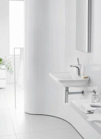 Смеситель для раковины с джойстиком и донным клапаном Hansgrohe PuraVida хром/белый 15075400