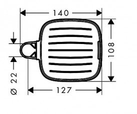 Hansgrohe Raindance Мыльница для душевой штанги 26519000