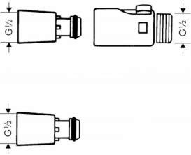 Hansgrohe UNIVERSAL Адаптер для быстрой смены леек 28346000